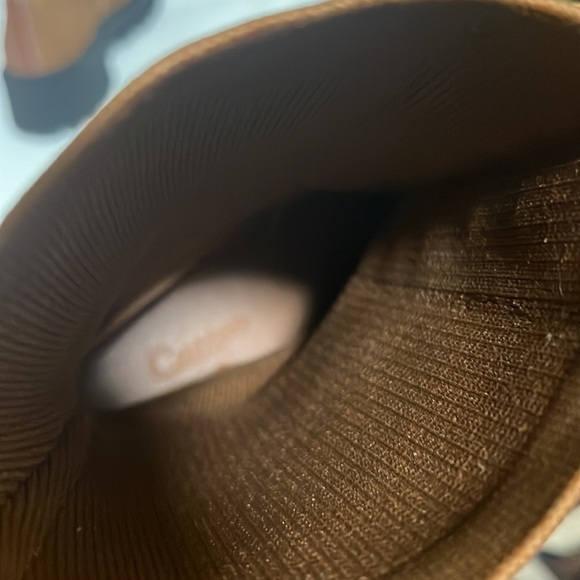 Ribbed Knit Ankle Combat Boots - Picture 8 of 8